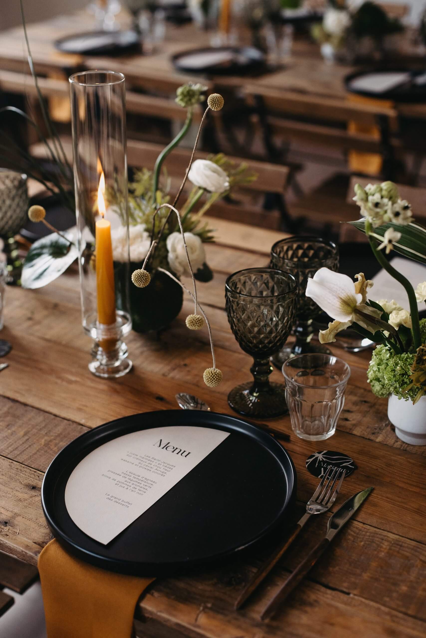 Décoration de table de mariage